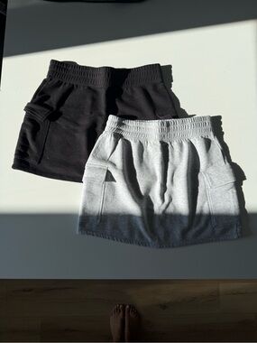Calvin Klein Jeans Mini Skirt Pair - Black & Light Gray